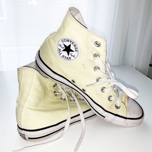 Light Yellow Hightop Converse